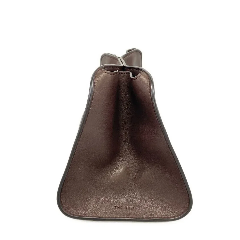 The Row Peggy Clutch Bag W1774 L72 CHESTNUT ANS (Dark Brown) - Picture 2 of 16